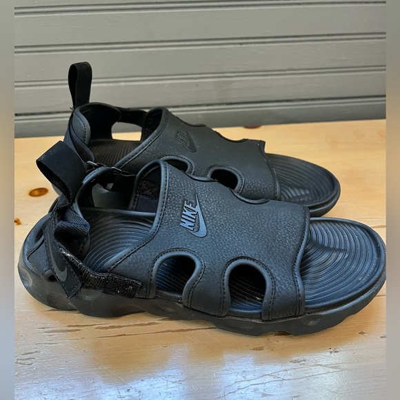 Nike Owaysis Men's Sandals Slippers Slides Flip Flops Black Size 7 - Picture 2 of 5